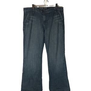 Kut From The Kloth Blue Cotton Blend Boot Cut Denim Jeans Women Sz 32